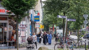 مهاجرین، Die Veringstraße in Wilhelmsburg